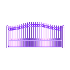 Buildings Gates Driveway Gates Concord Single Line Tracing Svg Vector, Free Vectors File